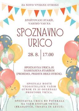 Vabilo spoznavna urica